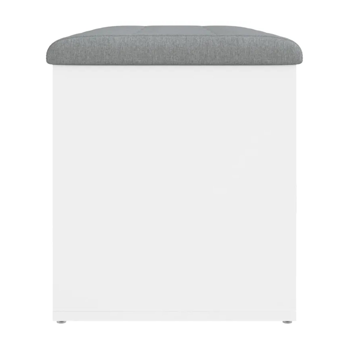 Vidaxl Bank mit Stauraum und Drehtüren, Weiß, B/T/H: 82 x 42 x 45 cm - Bild 5