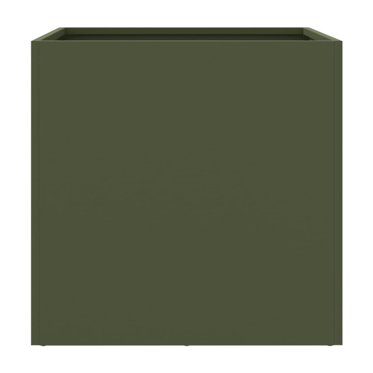 Vidaxl Blumentöpfe aus Metall, 2 Stück, Grün, B: 49 cm, T: 47 cm, H: 46 cm - Bild 4