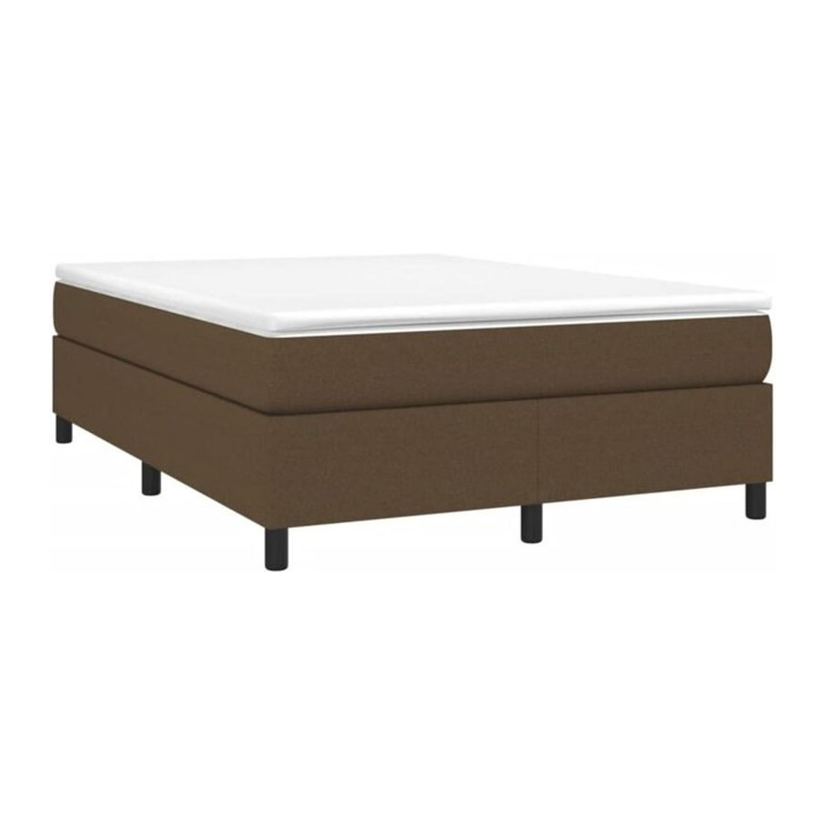 Vidaxl Boxspringbett mit Matratze aus Stoff in Braun, B/T/H: 140 x 200 cm - Bild 1