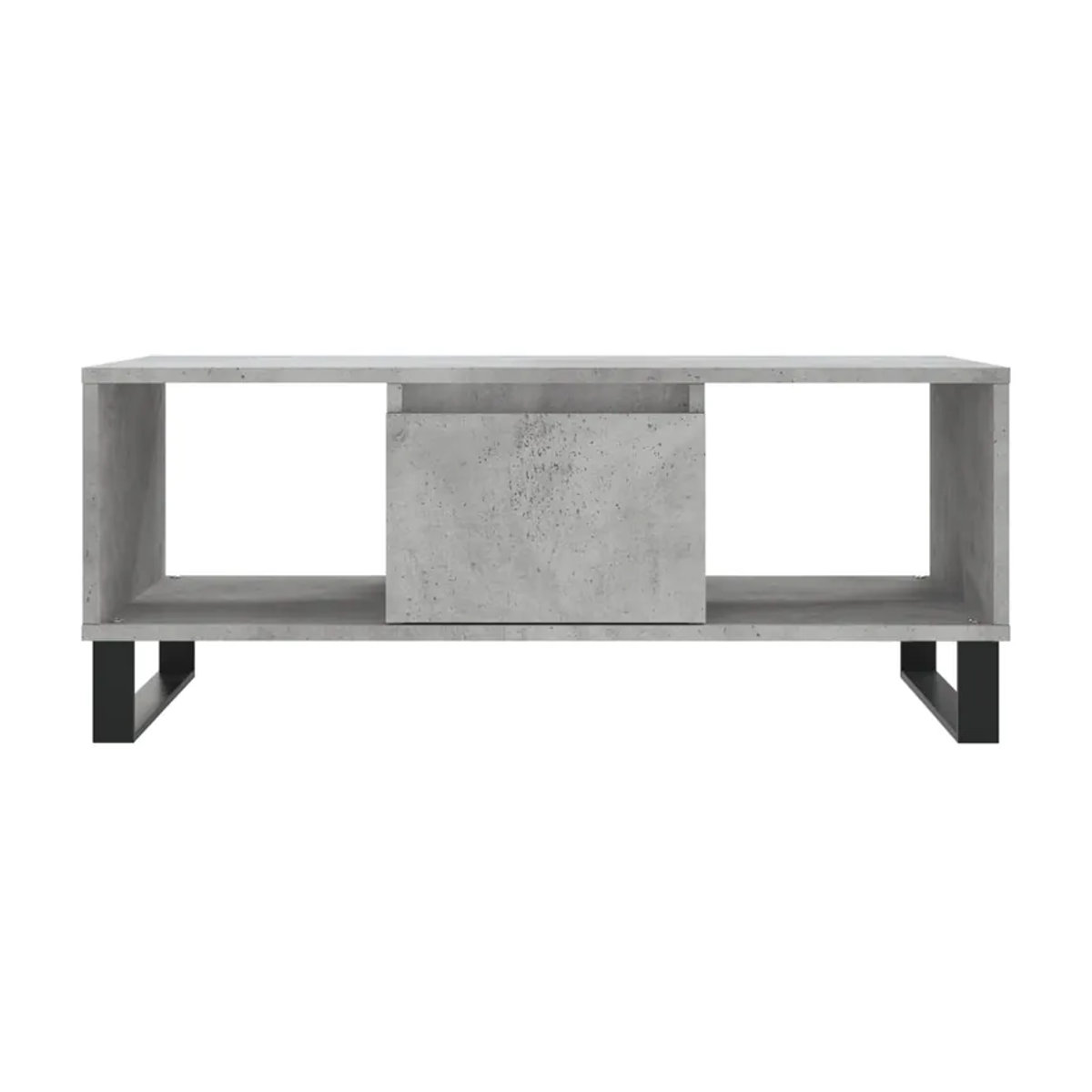 Vidaxl Couchtisch im Industrial Design, Grau, B/T/H: 90 x 50 x 36,5 cm - Bild 2