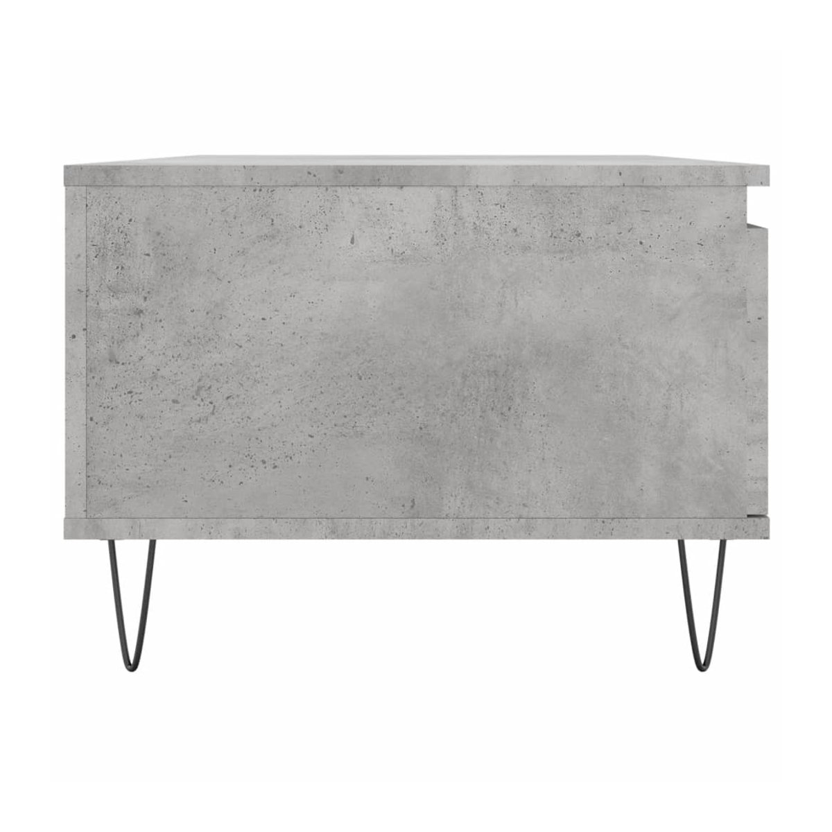 Vidaxl Couchtisch in Grau im Industrial Design aus Beton und Metall, Rechteckig, B/T/H: 90 x 50 x 36,5 cm - Bild 3