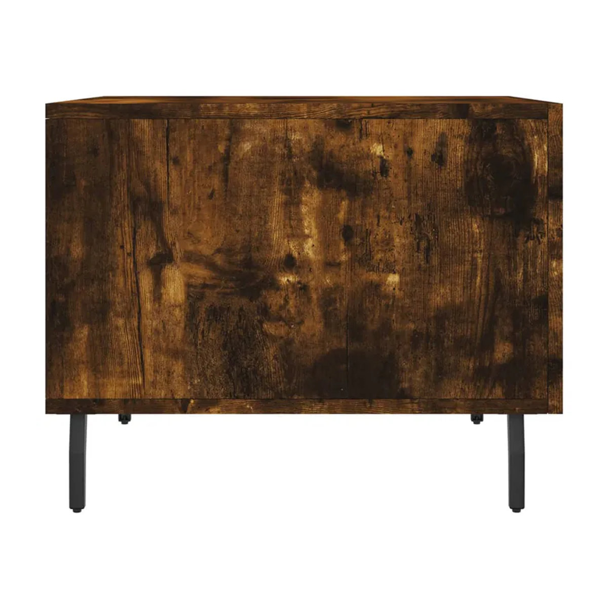 Vidaxl Couchtisch Set 2 Stück im Industrial Design aus Holzwerkstoff und Metall, Räuchereiche Braun, B/T/H: 50 x 50 x 40 cm - Bild 7