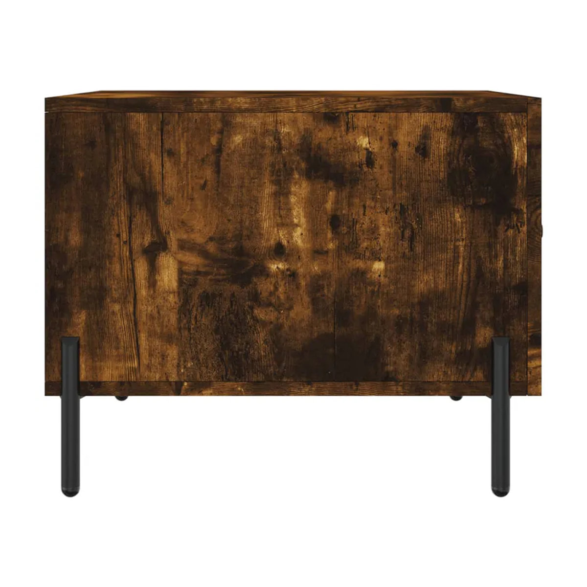 Vidaxl Couchtisch Set 2 Stück im Industrial Design aus Holzwerkstoff und Metall, Räuchereiche Braun, B/T/H: 50 x 50 x 40 cm - Bild 6