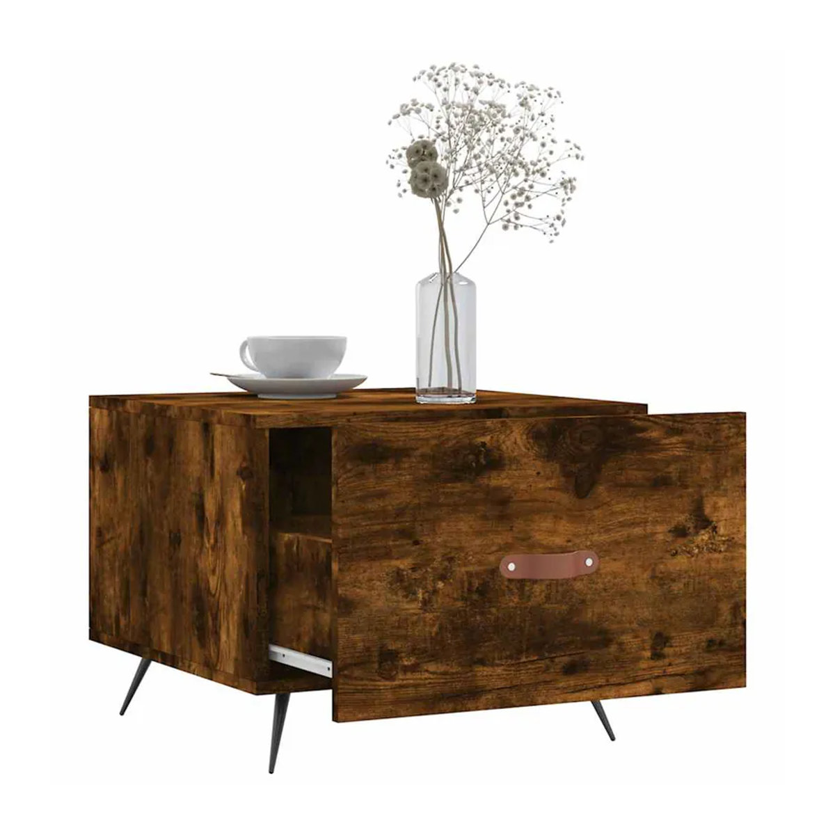 vidaxl Couchtisch Set aus 2 Stück im Industrial Design, Farbe Braun, B/T/H: 50 x 50 x 40 cm - Bild 2