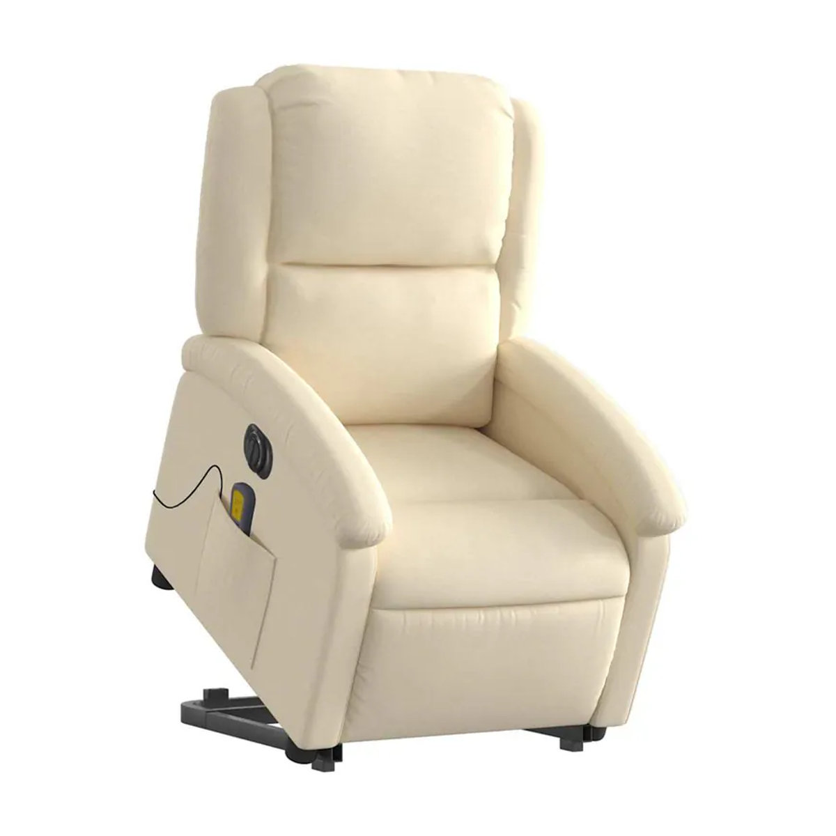 Vidaxl Elektrischer Aufstehsessel Massagesessel in Beige mit Stoff und Kunstleder - Bild 3