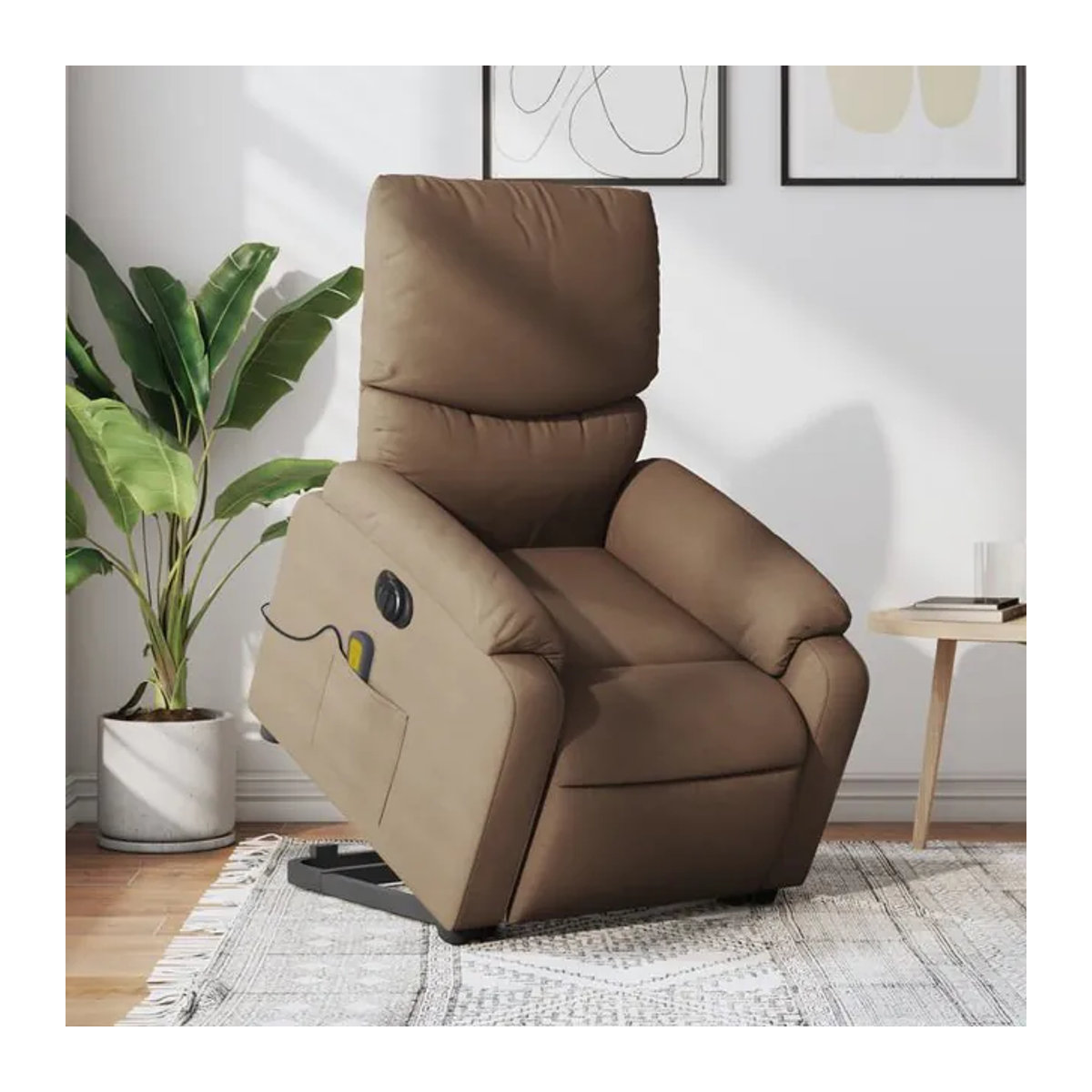 Vidaxl Elektrischer Massagesessel mit Aufstehhilfe als Relaxsessel in Braun - Bild 1