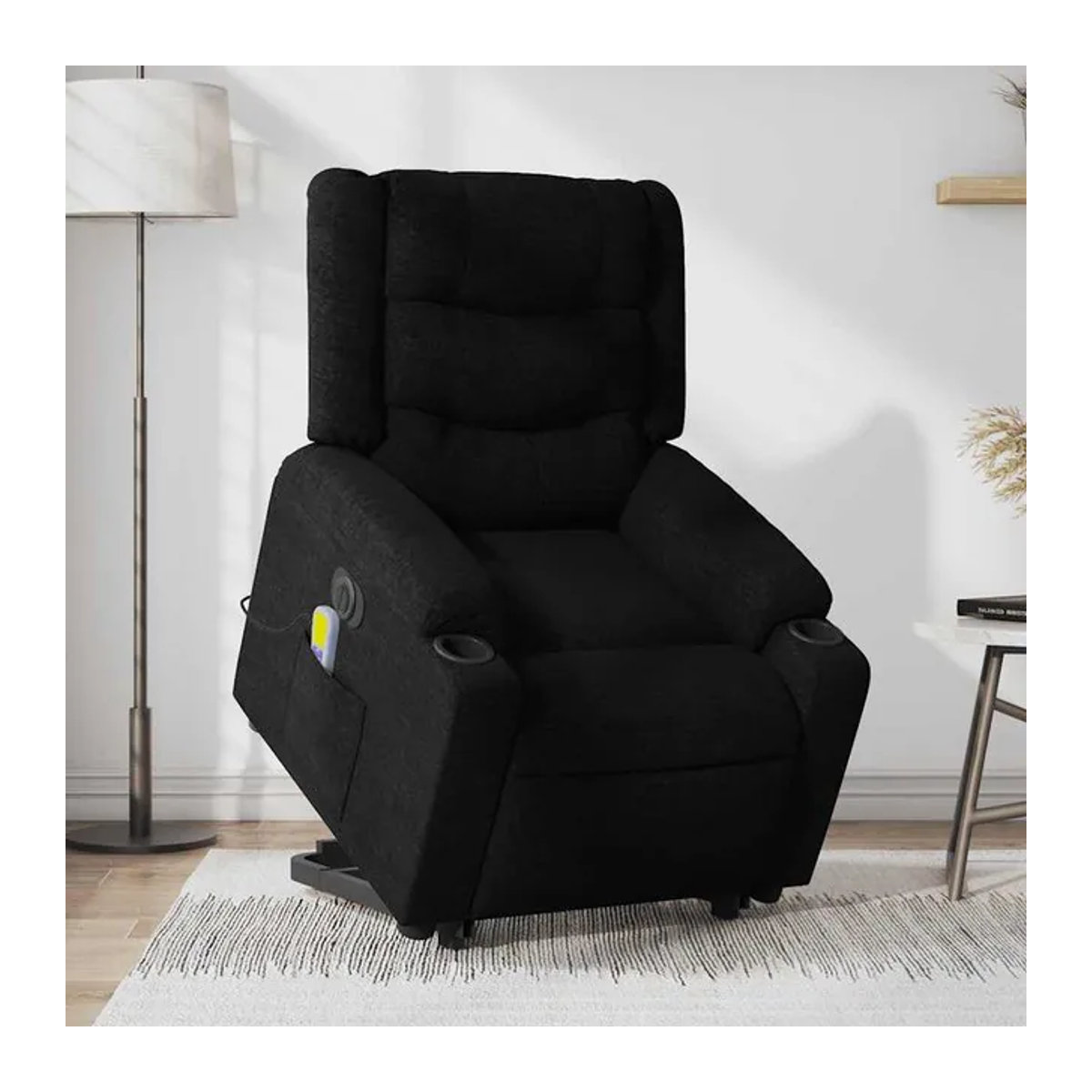 Vidaxl Elektrischer Massagesessel mit Aufstehhilfe als Relaxsessel in Schwarz - Bild 1