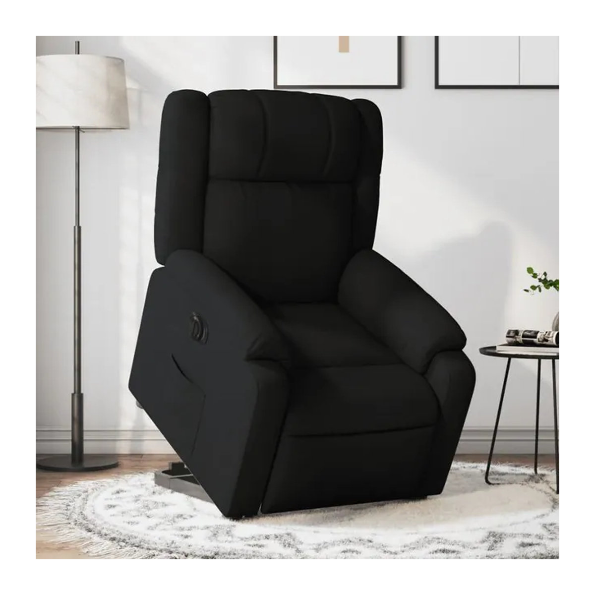 Vidaxl Elektrischer Massagesessel mit Aufstehhilfe in Schwarz - Bild 1