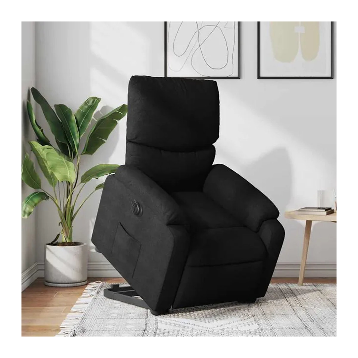 Vidaxl Elektrischer Massagesessel mit Aufstehhilfe in Schwarz im modernen Design - Bild 1
