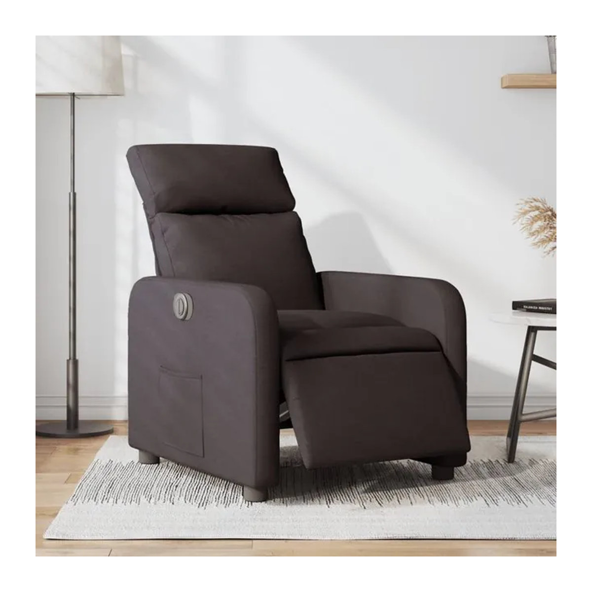 Vidaxl Elektrischer Relaxsessel in Braun mit Stoffbezug im modernen Design - Bild 1