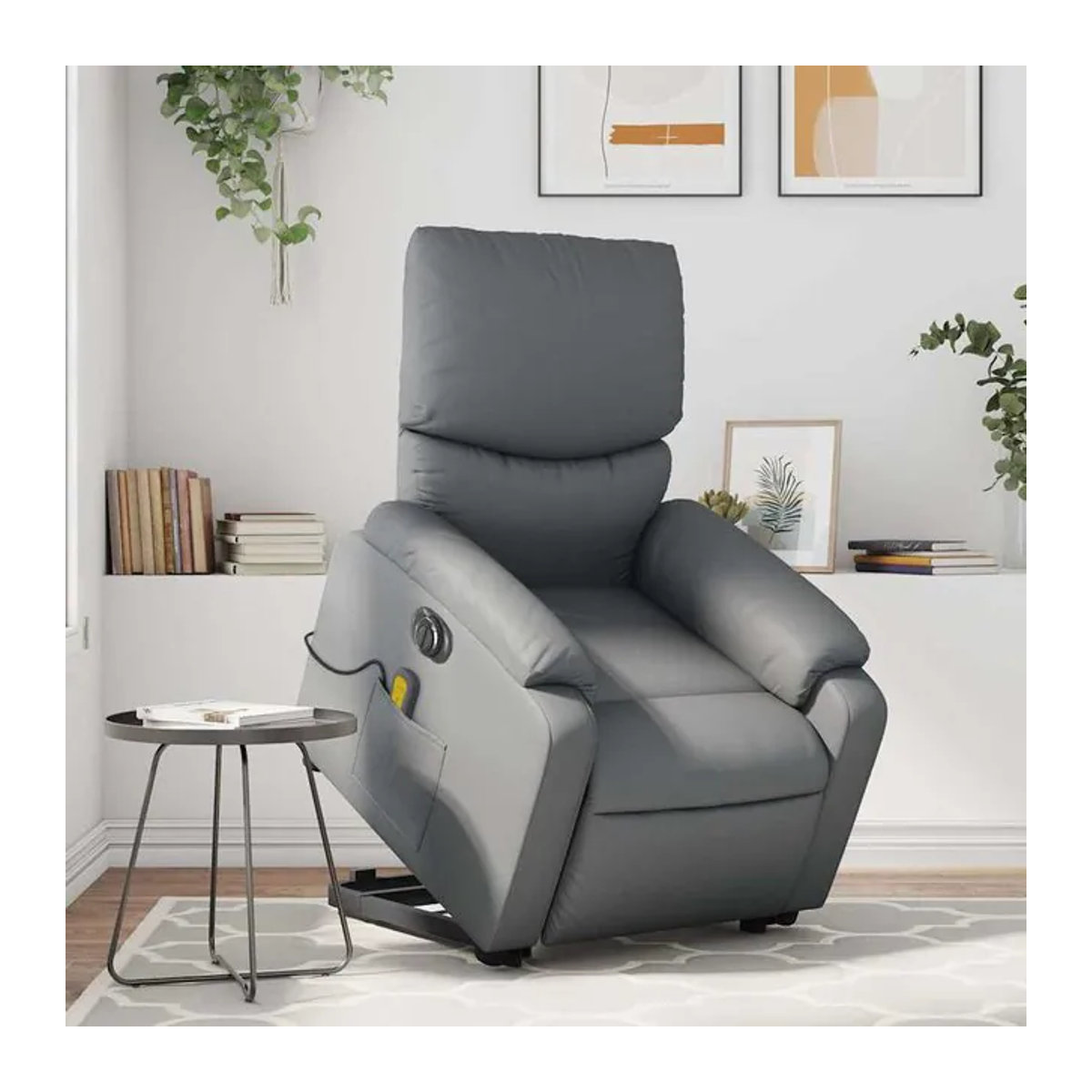 Vidaxl Elektrischer Relaxsessel mit Massagefunktion in Grau - Bild 1