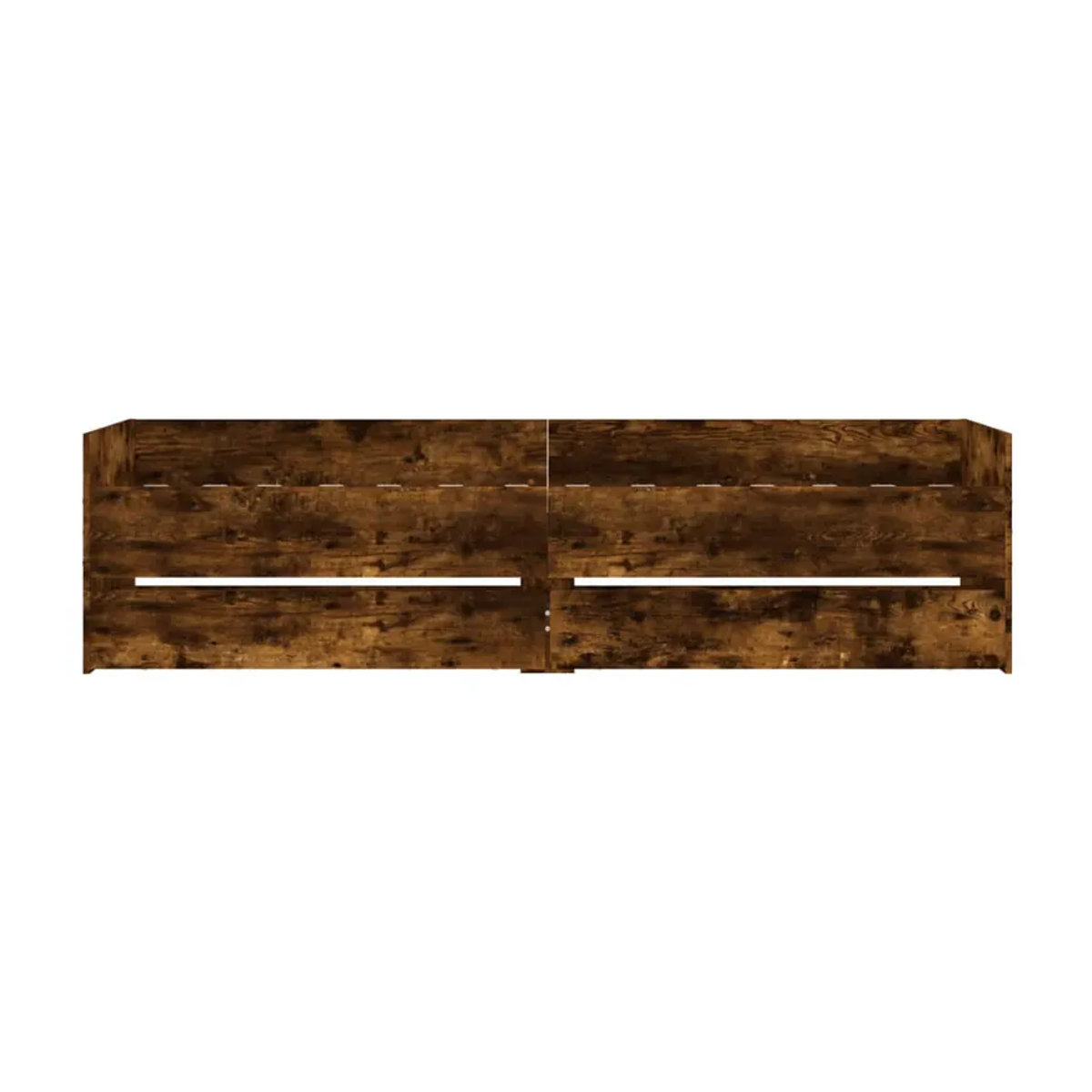 Vidaxl Funktionsbett Bettrahmen mit Schubladen aus Holzwerkstoff in Räuchereiche Braun, B/T: 100 x 200 cm - Bild 3