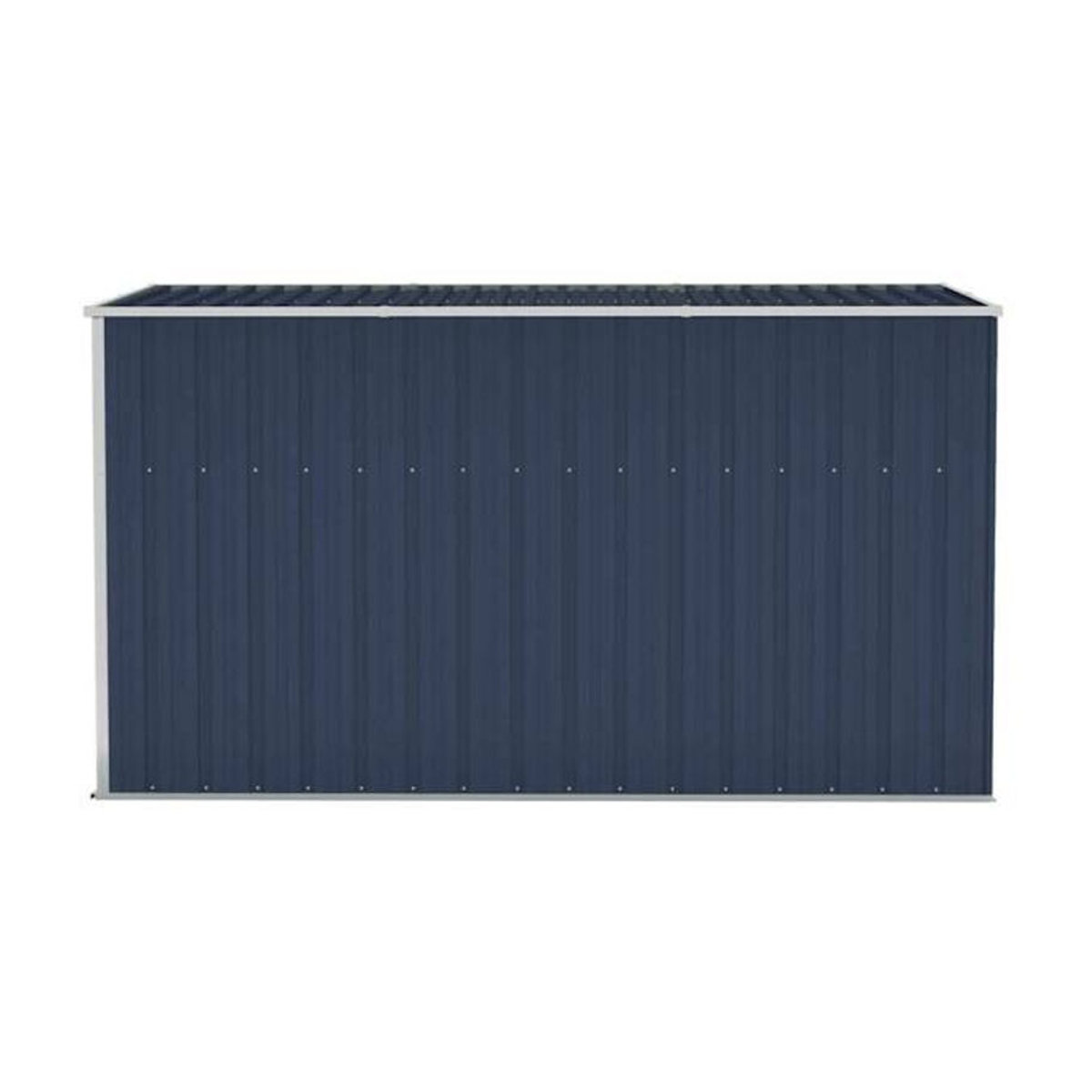 vidaXL Gartenhaus Anbauschuppen aus Metall in Anthrazit B/T/H: 118 x 288 x 178 cm - Bild 2