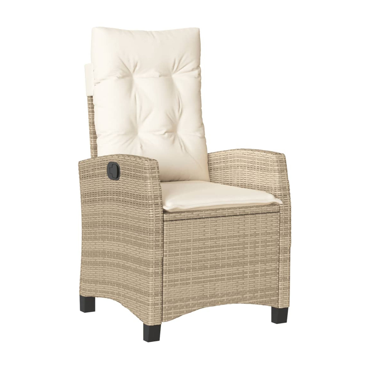 Vidaxl Gartenmöbel-Set aus Polyrattan mit 5 Teilen und Kissen, Beige - Bild 2