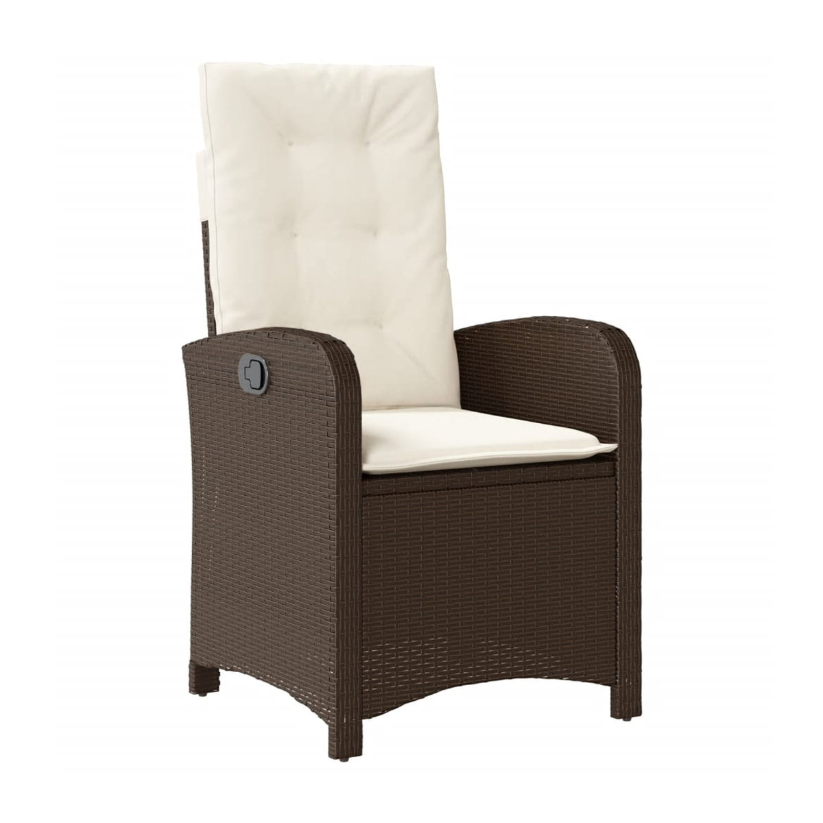 Vidaxl Gartenmöbel-Set aus Polyrattan mit Kissen und Glastisch, 5-teilig, Braun - Bild 2