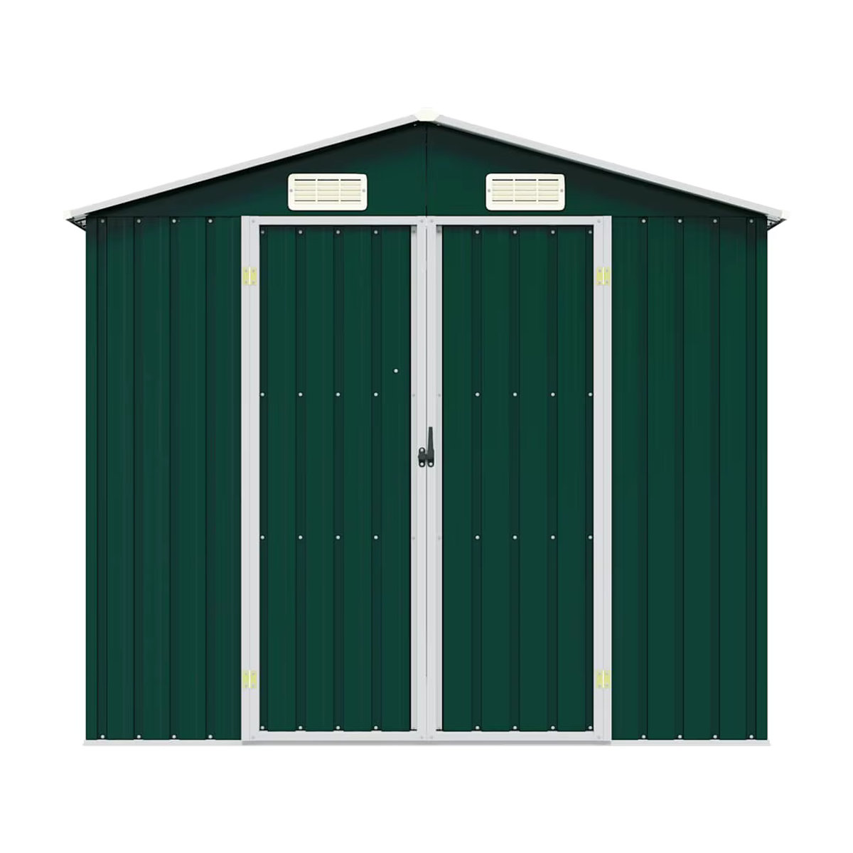 VIDAXL Gartenschuppen aus Metall in Grün und Grau, B/T/H: 205 x 129 x 183 cm - Bild 4