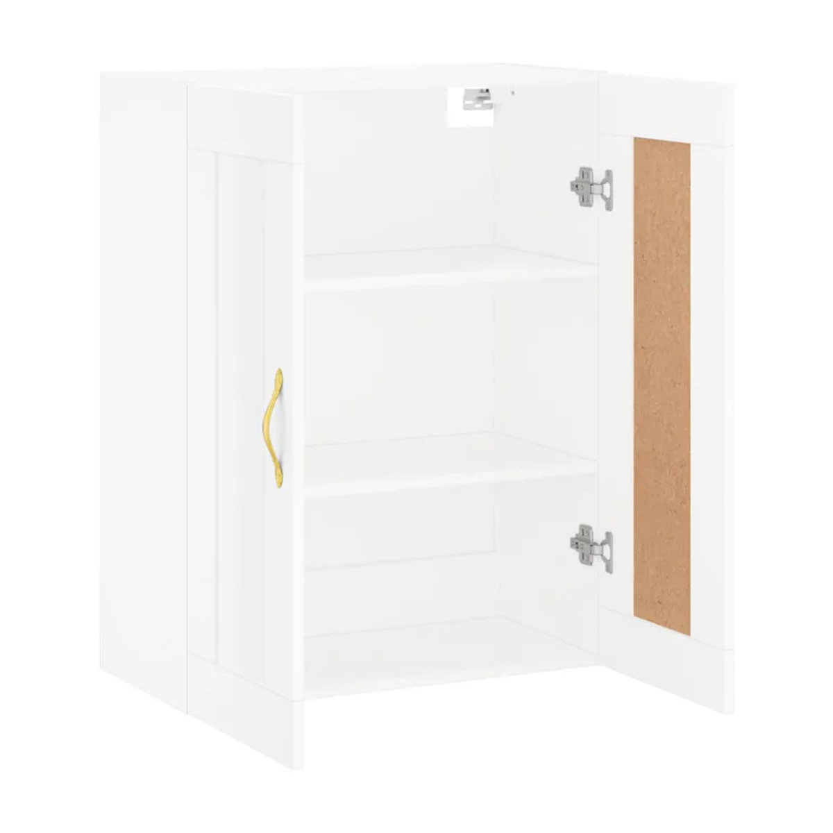 Vidaxl Hängeschrank in Weiß mit Drehtüren aus Holzwerkstoff, B/T/H: 69,5 x 34 x 90 cm - Bild 3