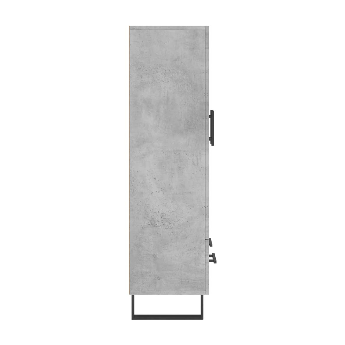 Vidaxl Hoher Schrank Modern in Grau mit Drehtüren aus Holzwerkstoff, B/T/H: 69,5 x 31 x 115 cm - Bild 2