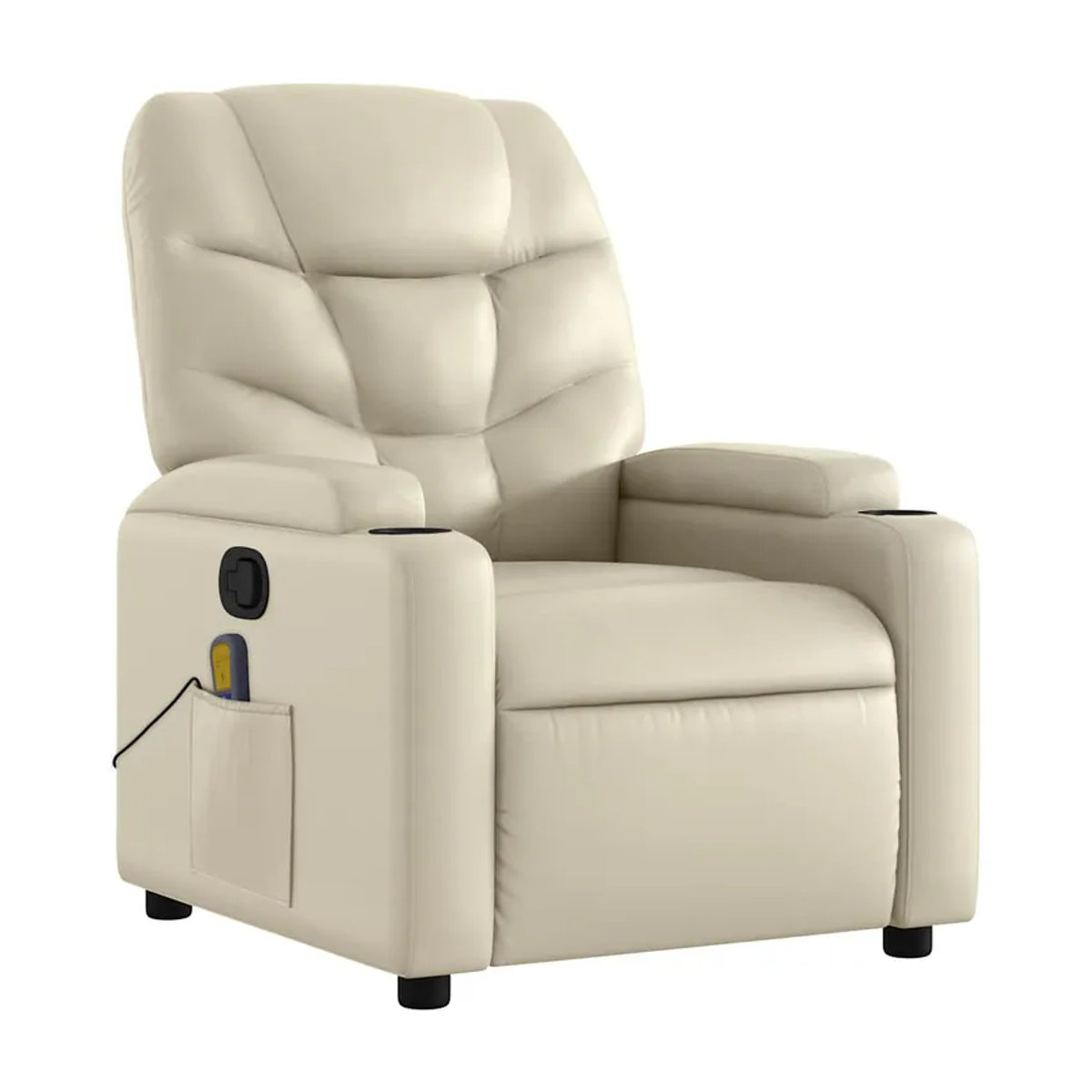 Vidaxl Klapp-Massagesessel Relaxsessel aus Kunstleder in Beige - Bild 5
