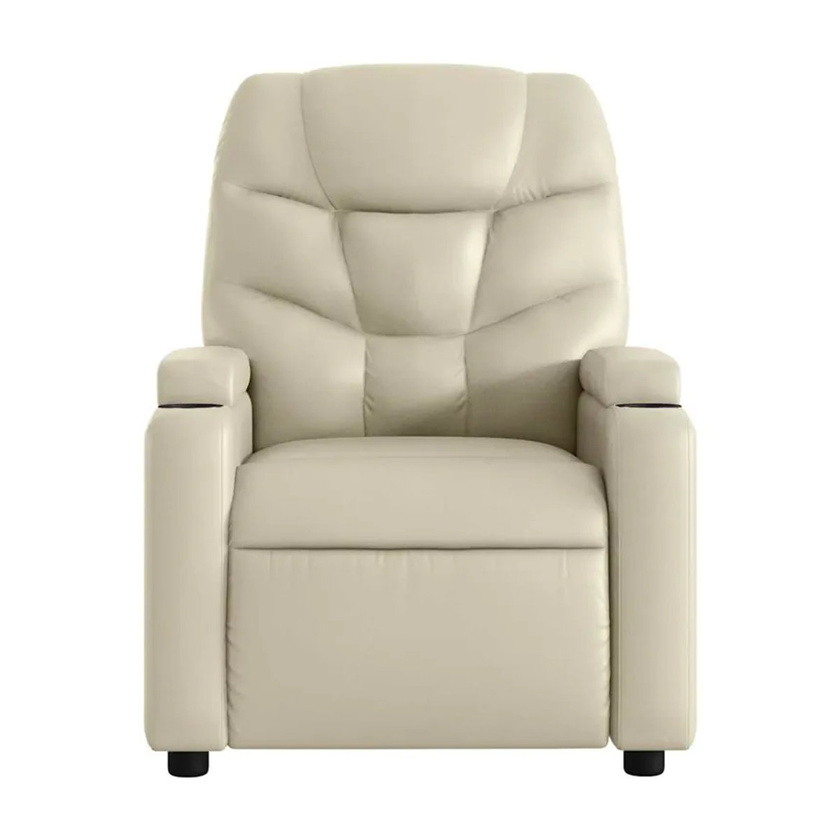 Vidaxl Klapp-Massagesessel Relaxsessel aus Kunstleder in Beige - Bild 6