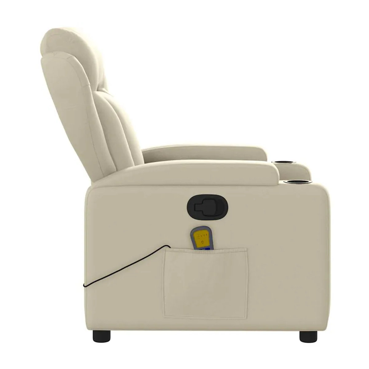 Vidaxl Klapp-Massagesessel Relaxsessel aus Kunstleder in Beige - Bild 5