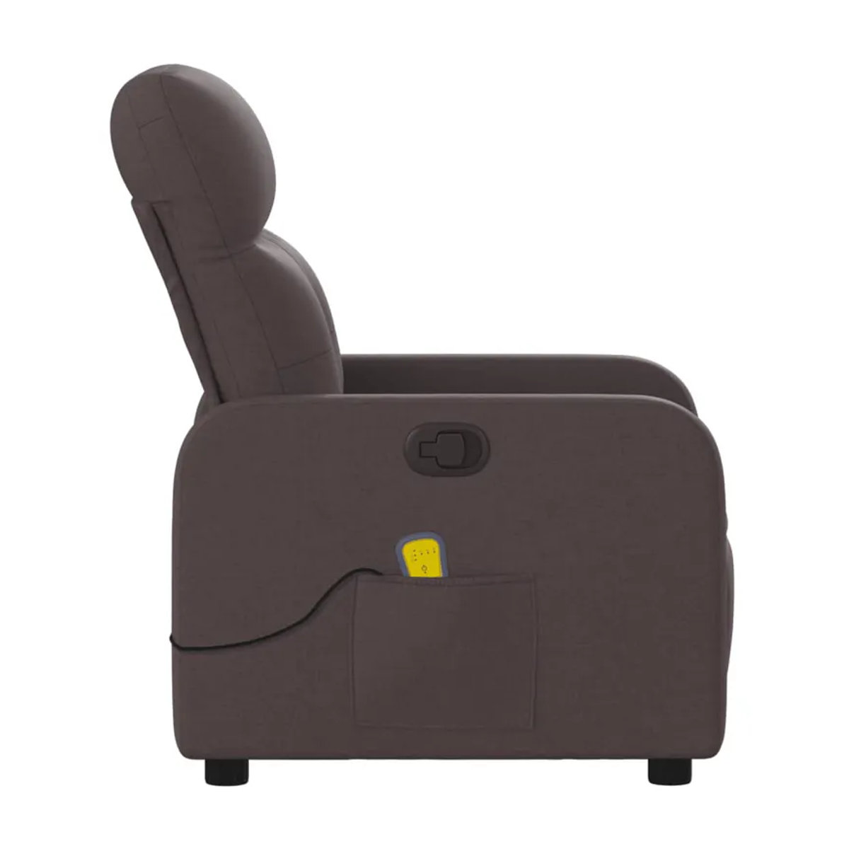 Vidaxl Klappbarer Massagesessel in Braun mit Stoffbezug als moderner Relaxsessel - Bild 3