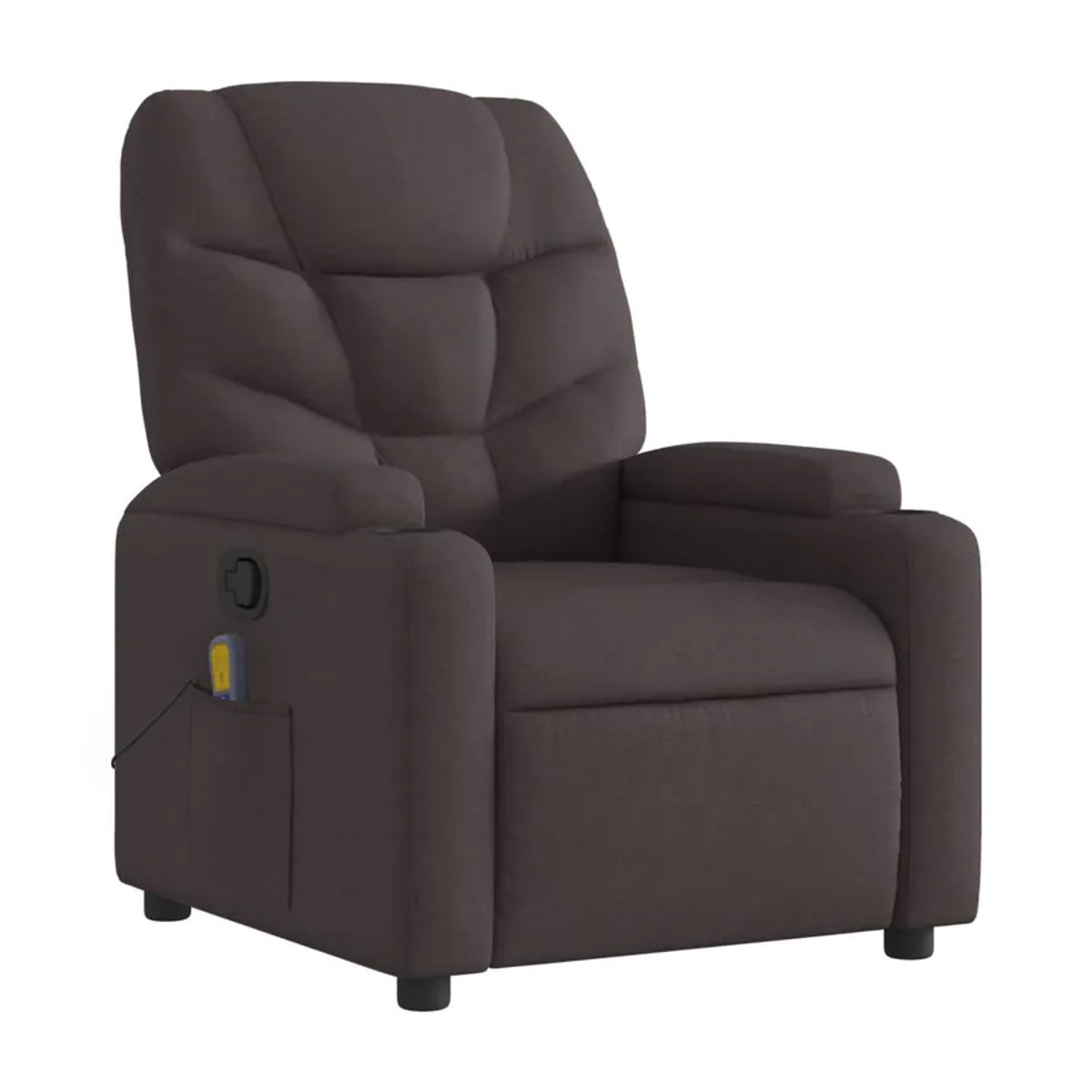 Vidaxl Klappbarer Massagesessel mit Stoffbezug in Braun und Grau - Bild 3