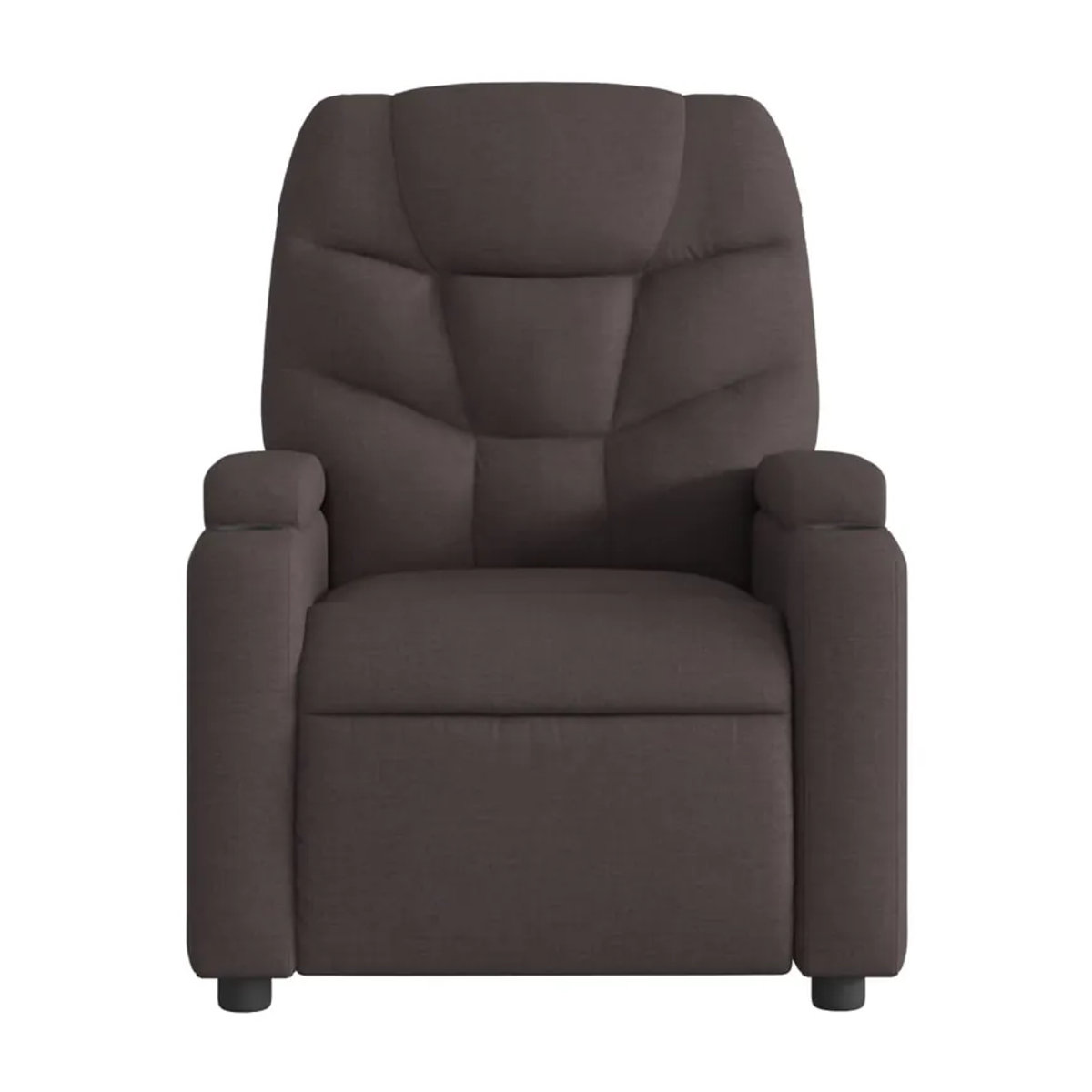 Vidaxl Klappbarer Massagesessel mit Stoffbezug in Braun und Grau - Bild 4