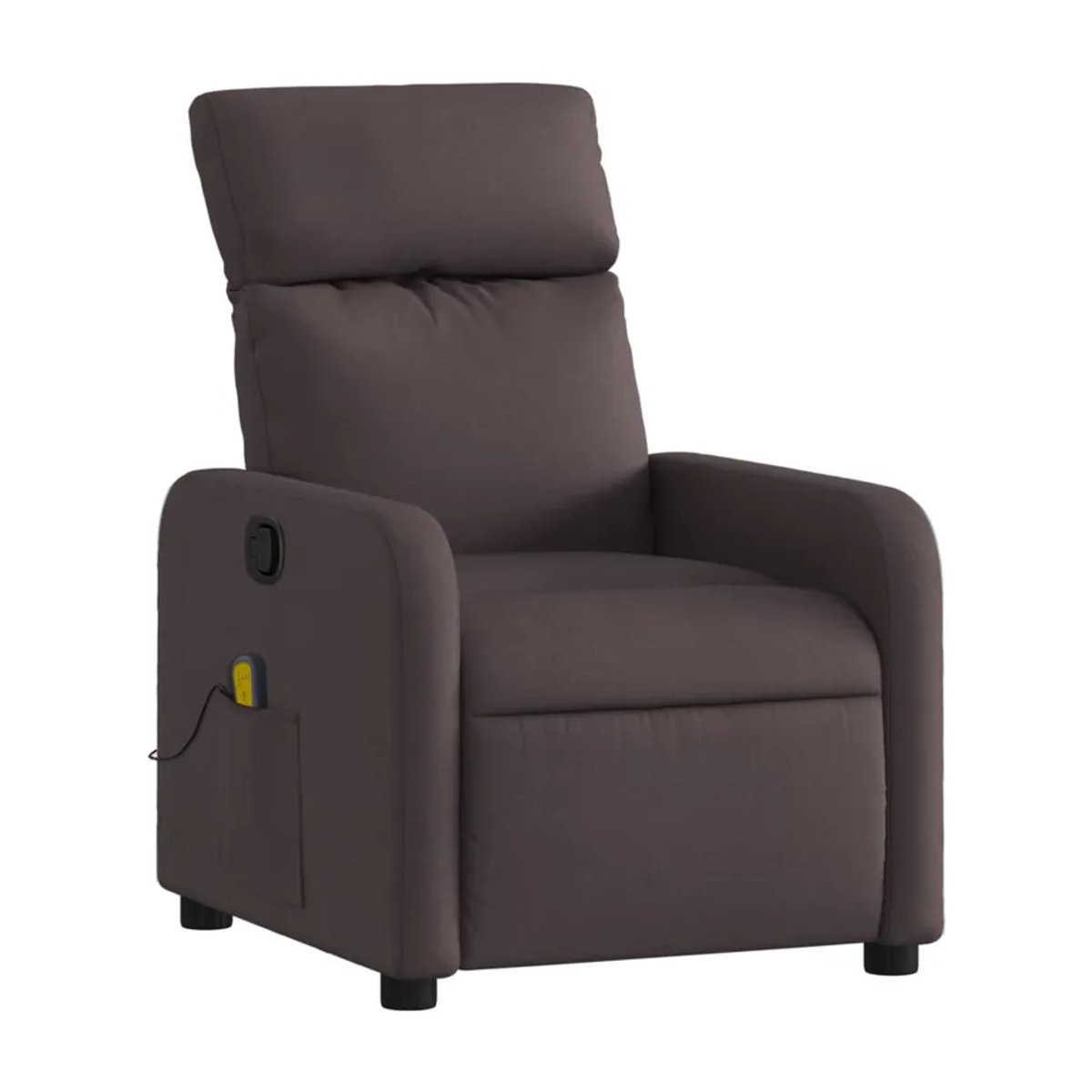 Vidaxl Klappbarer Massagesessel Modern, Dunkelbraun, mit Stoffbezug - Bild 2