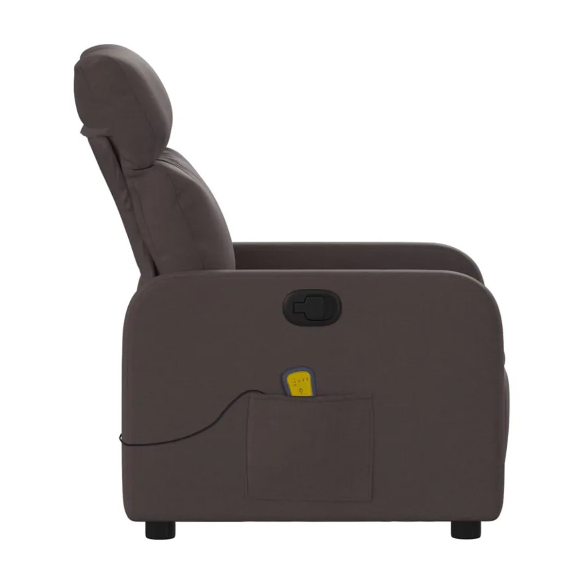 Vidaxl Klappbarer Massagesessel Modern, Dunkelbraun, mit Stoffbezug - Bild 5