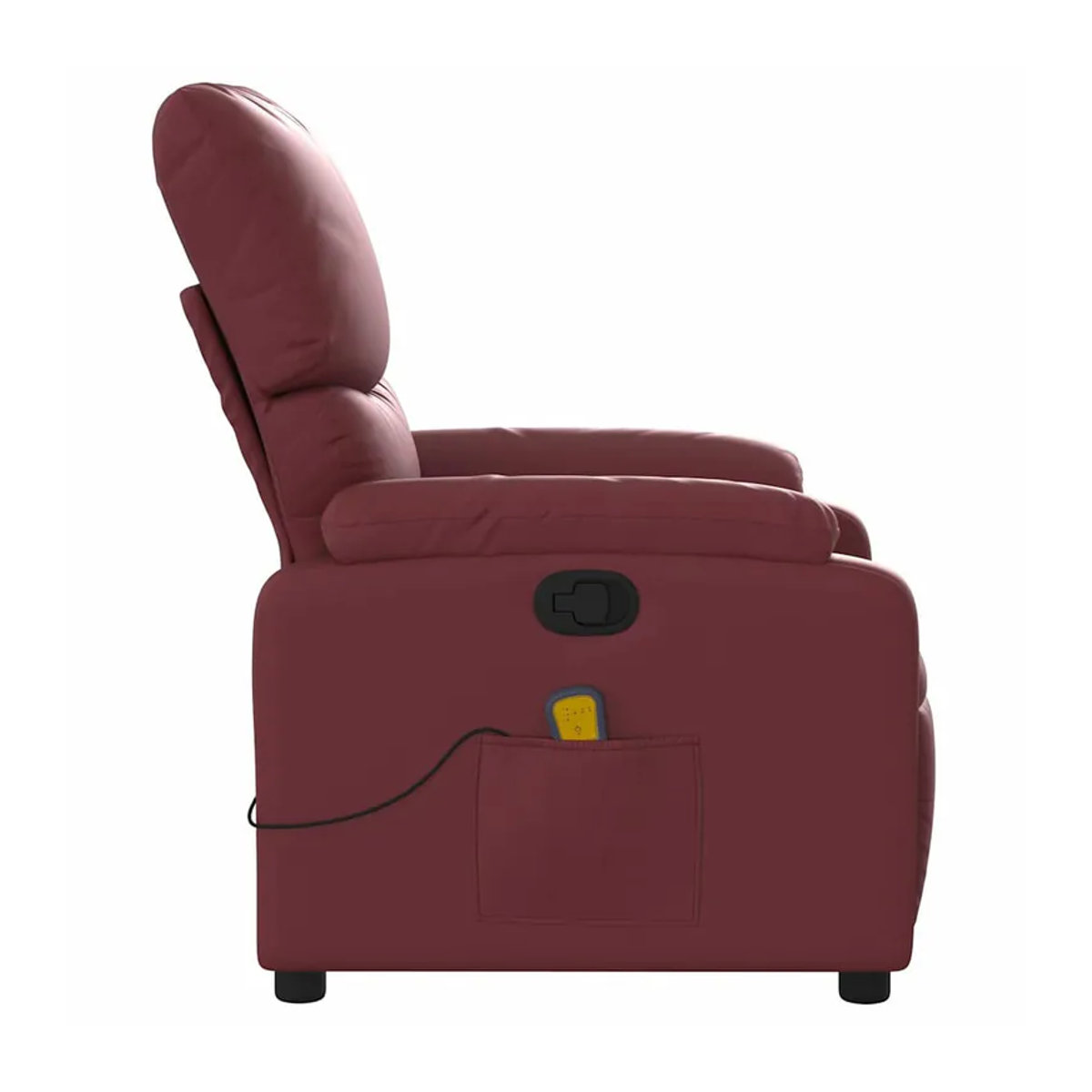 Vidaxl Klappbarer Massagesessel Relaxsessel aus Kunstleder in Weinrot - Bild 6