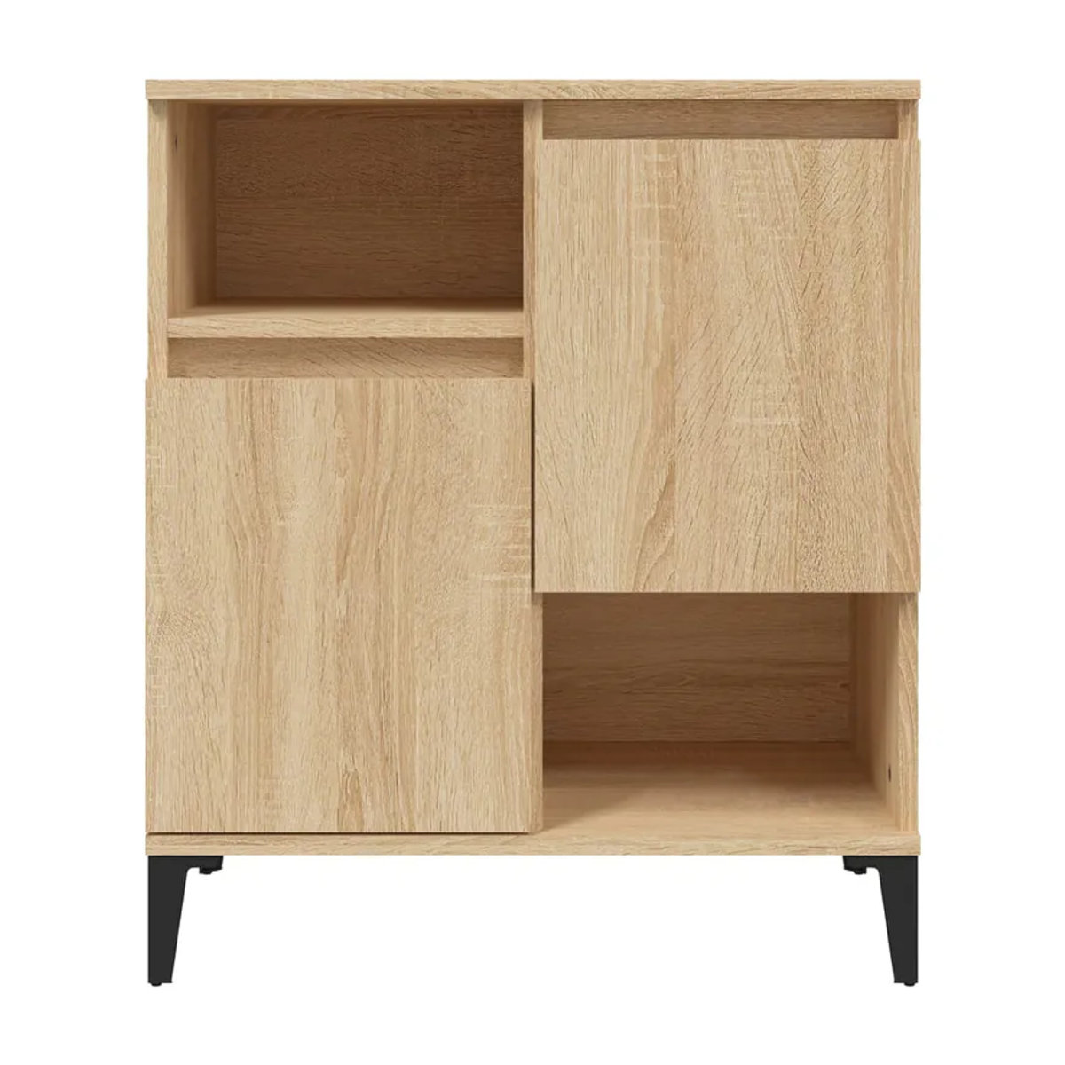 Vidaxl Kommode aus Holzwerkstoff in Eiche Natur, B/T/H: 60 x 35 x 70 cm - Bild 2
