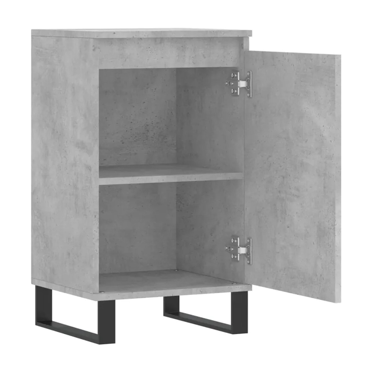 Vidaxl Kommode im Industrial Design in Grau aus Holzwerkstoff und Metall, B/T/H: 40 x 35 x 70 cm - Bild 3