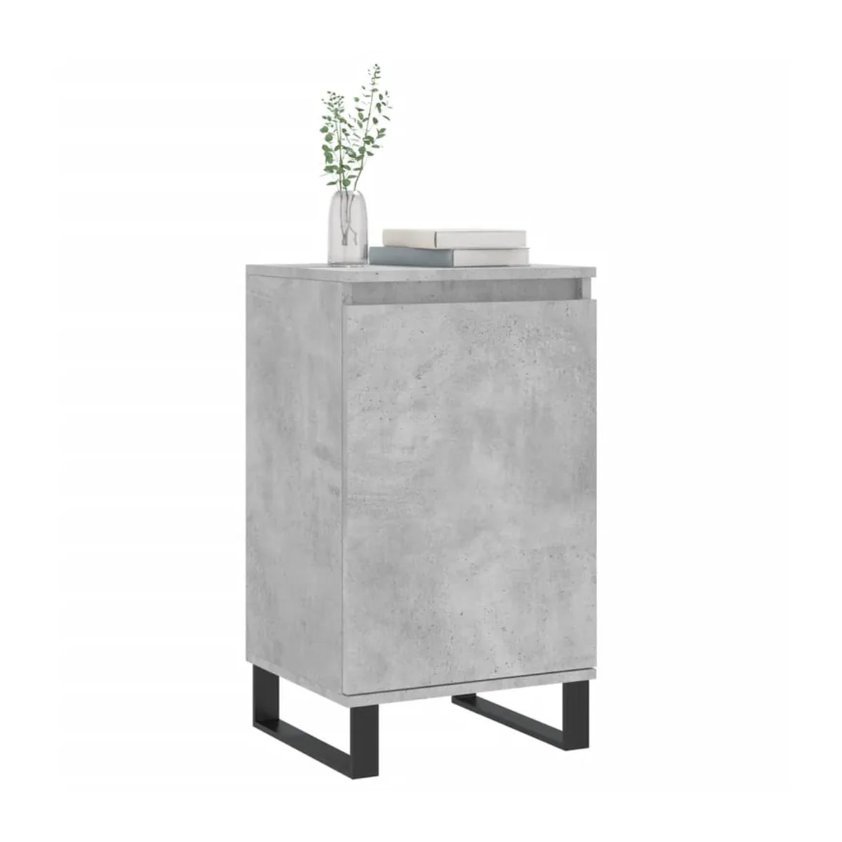 Vidaxl Kommode im Industrial Design in Grau aus Holzwerkstoff und Metall, B/T/H: 40 x 35 x 70 cm - Bild 4