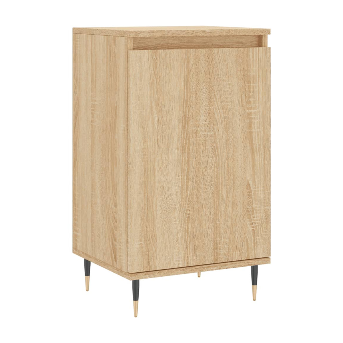 Vidaxl Kommode in Eiche Natur im modernen skandinavischen Design aus Holzwerkstoff und Metall, B/T/H: 40 x 35 x 70 cm - Bild 3