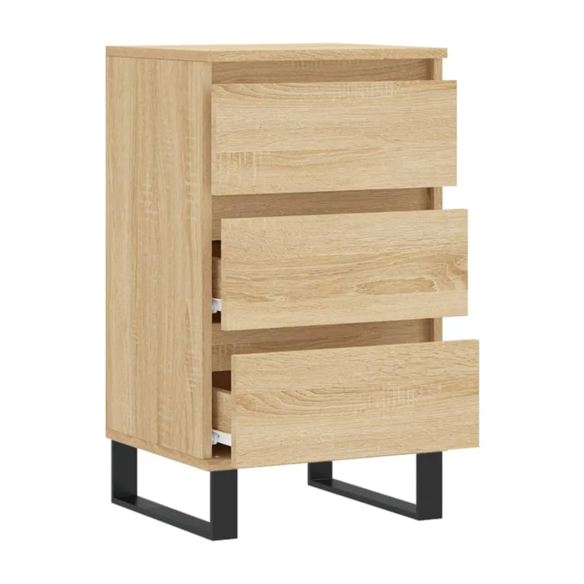 Vidaxl Kommode in Eiche Natur im skandinavischen Design, B/T/H: 40 x 35 x 70 cm - Bild 5