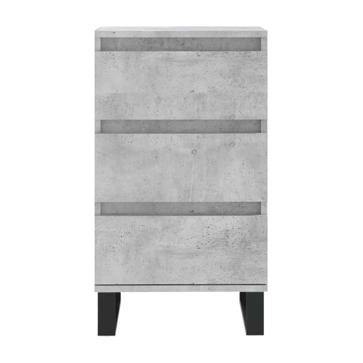 Vidaxl Kommode Modern in Grau aus Holzwerkstoff und Metall, B: 40 cm, T: 35 cm, H: 70 cm - Bild 3
