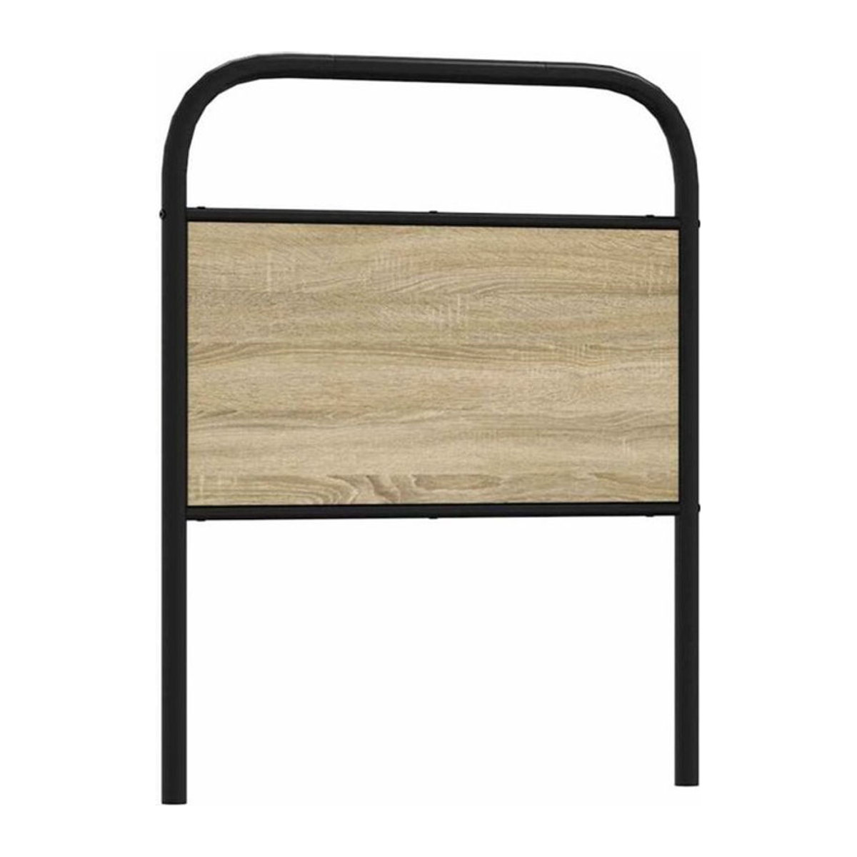 Vidaxl Kopfteil in Sonoma-Eiche und Braun im Industrial-Stil aus Stahl und Holzwerkstoff, Breite: 80 cm - Bild 1