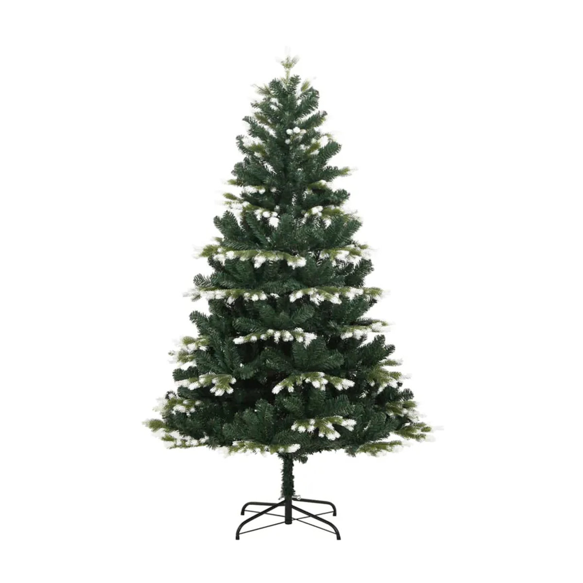 Vidaxl Künstliche Tanne für Weihnachten, beschneit, grün und weiß, Höhe: 180 cm - Bild 2