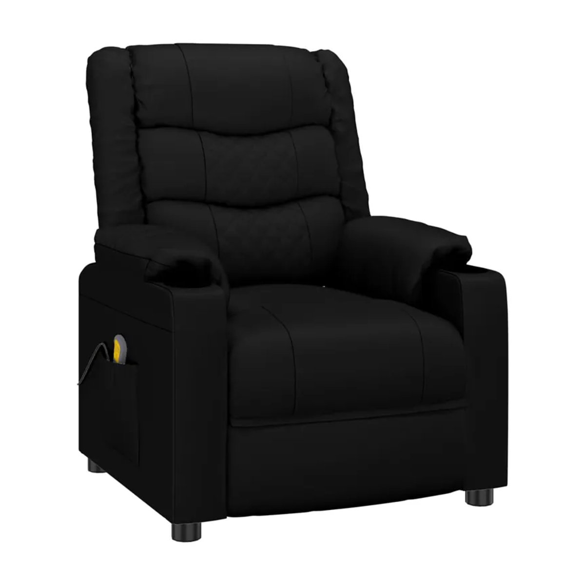 Vidaxl Massagesessel Relaxsessel in Schwarz aus Kunstleder im modernen Design - Bild 2