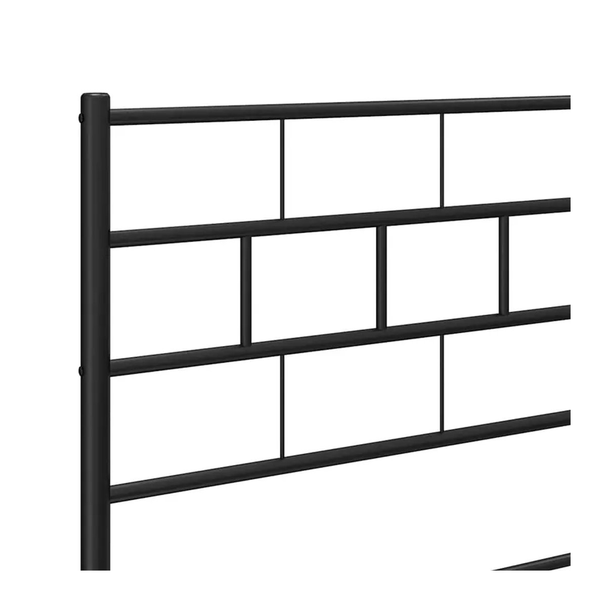 Vidaxl Metall-Kopfteil im Industrial-Design, Schwarz, Breite: 200 cm - Bild 3