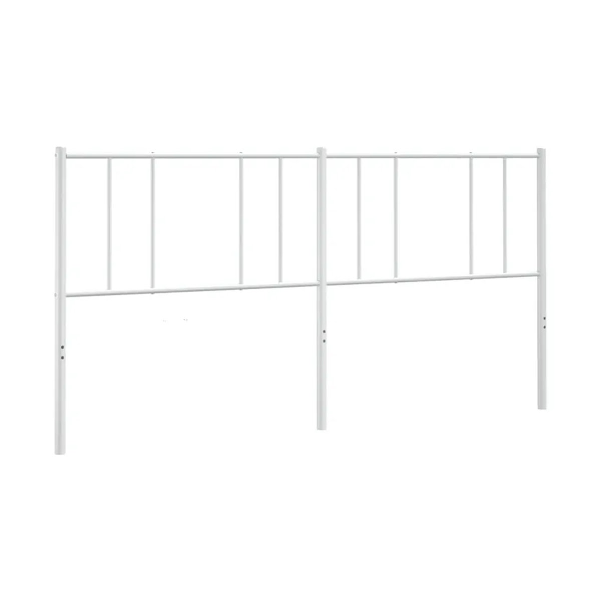 Vidaxl Metall-Kopfteil in Weiß im klassischen und minimalistischen Design, Breite: 193 cm - Bild 2