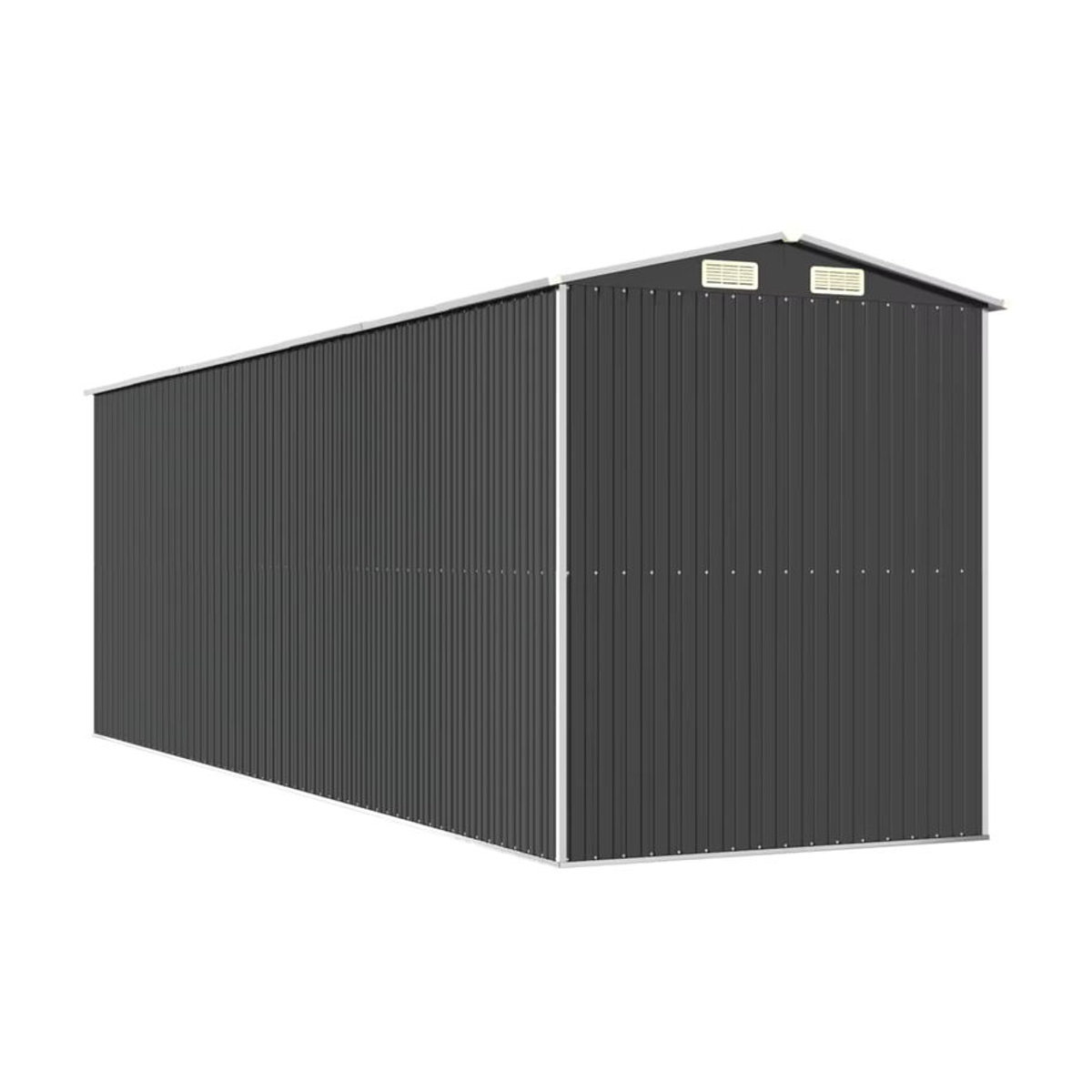 VIDAXL Moderner Gartenschuppen in Anthrazit, B/T/H: 606 x 192 x 223 cm - Bild 5