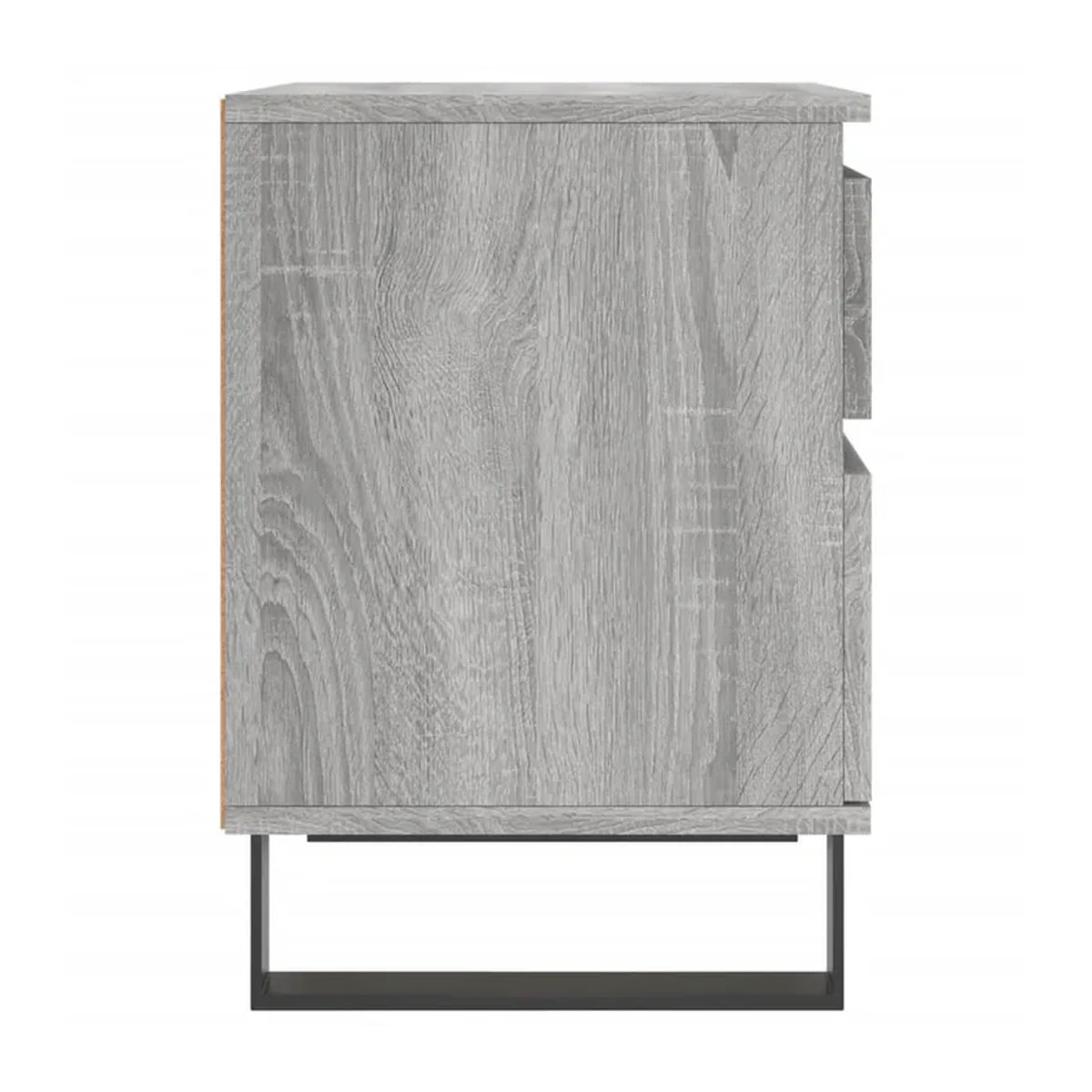 Vidaxl Nachttisch in Sonoma-Eiche Grau, Modernes Design aus Holzwerkstoff und Metall, B/T/H: 40 x 35 x 50 cm - Bild 7