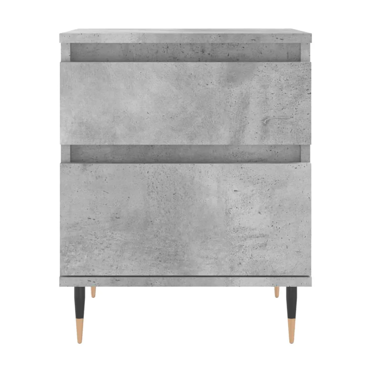 Vidaxl Nachttische 2er-Set in Grau, modernes Design aus Metall und Holzwerkstoff, B/T/H: 40 x 35 x 50 cm - Bild 2
