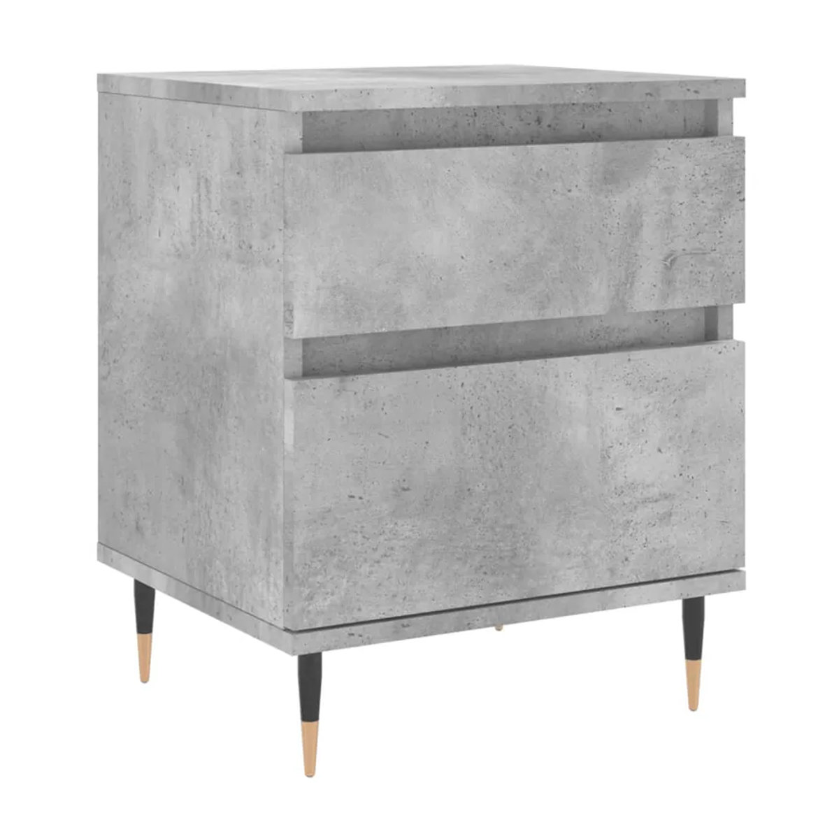 Vidaxl Nachttische 2er-Set in Grau, modernes Design aus Metall und Holzwerkstoff, B/T/H: 40 x 35 x 50 cm - Bild 5