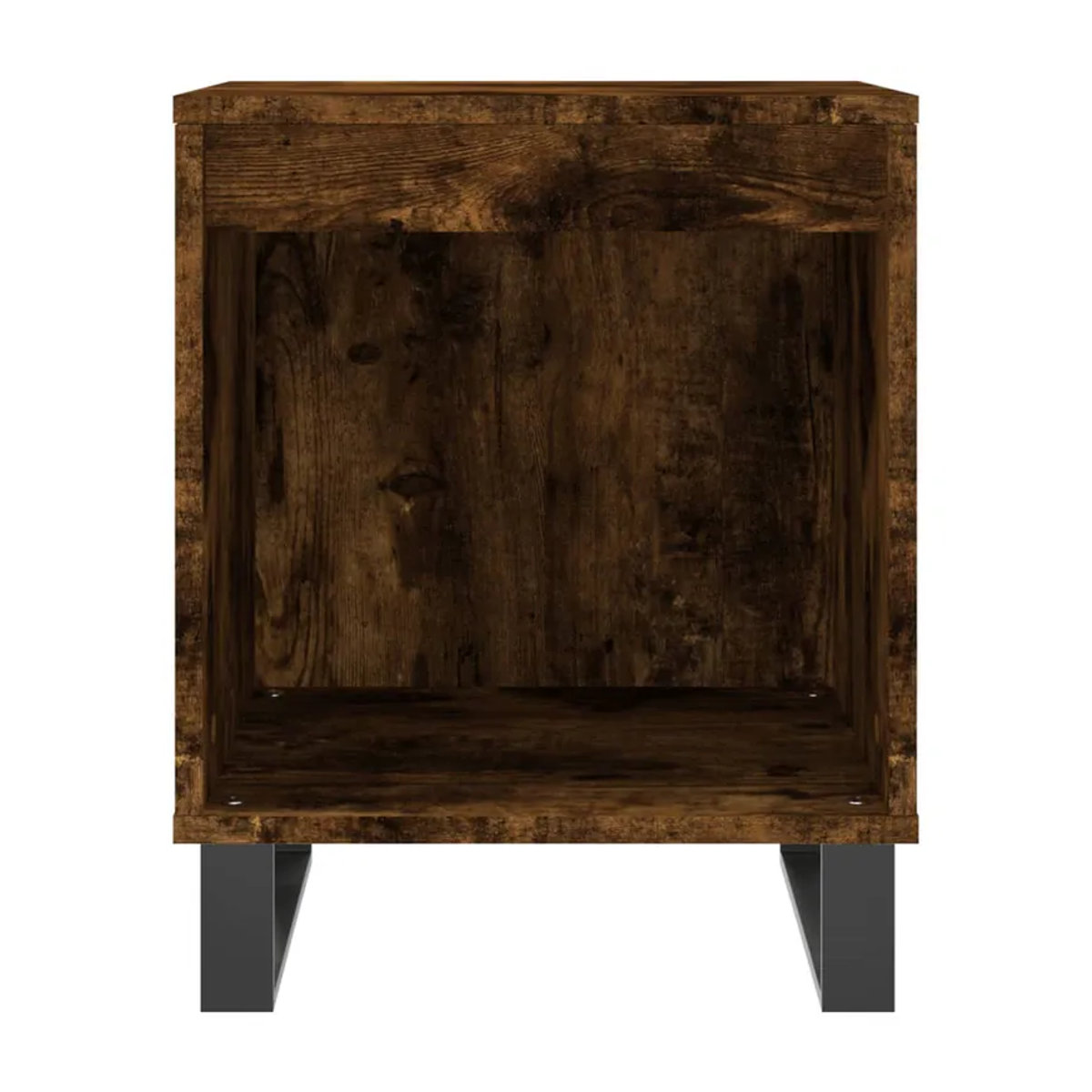 Vidaxl Nachttische 2er Set in Räuchereiche Braun im Industrial Design aus Holzwerkstoff und Metall B/T/H: 40 x 35 x 50 cm - Bild 2