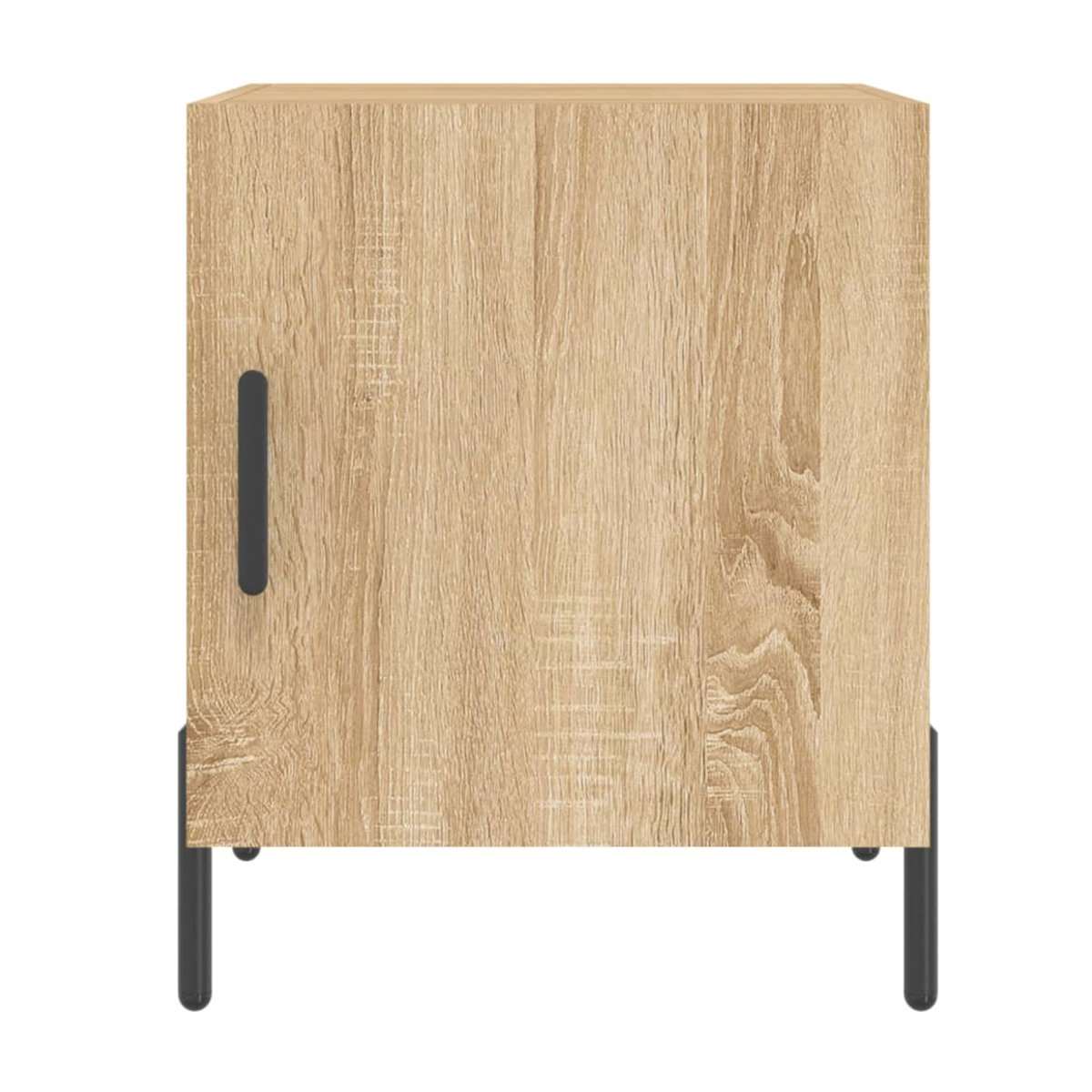 Vidaxl Nachttische 2er Set Modern Sonoma-Eiche aus Holzwerkstoff und Metall B/T/H: 40 x 40 x 50 cm - Bild 2