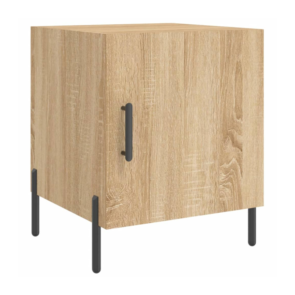 Vidaxl Nachttische 2er Set Modern Sonoma-Eiche aus Holzwerkstoff und Metall B/T/H: 40 x 40 x 50 cm - Bild 6