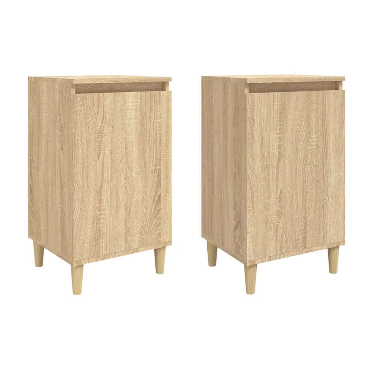 Vidaxl Nachttische im 2er-Set aus Holz in Sonoma-Eiche, B/T/H: 40 x 35 x 70 cm - Bild 2